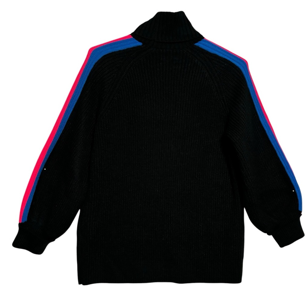 Future Collective Kahlana Barfield Black Neon Stripes Turtleneck LG LIKE NEW - Picture 4 of 14